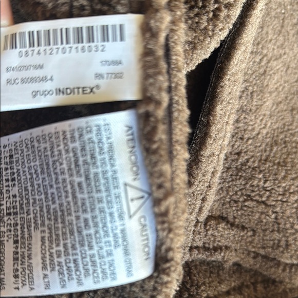 Brown Shearling Women's Jacket - Picture 7 of 8